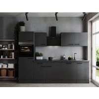 Küchenblock Oliver Dunkelgrau B: 280 cm - Dunkelgrau/Grau, Design, Holzwerkstoff (280cm) - Respekta