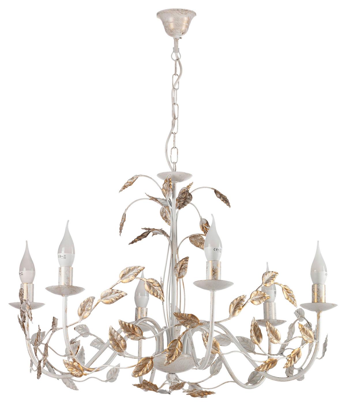 Kronleuchter Collana Perlmutt L: 70 cm - Perlmutt, Basics, Metall (70/70/110cm)