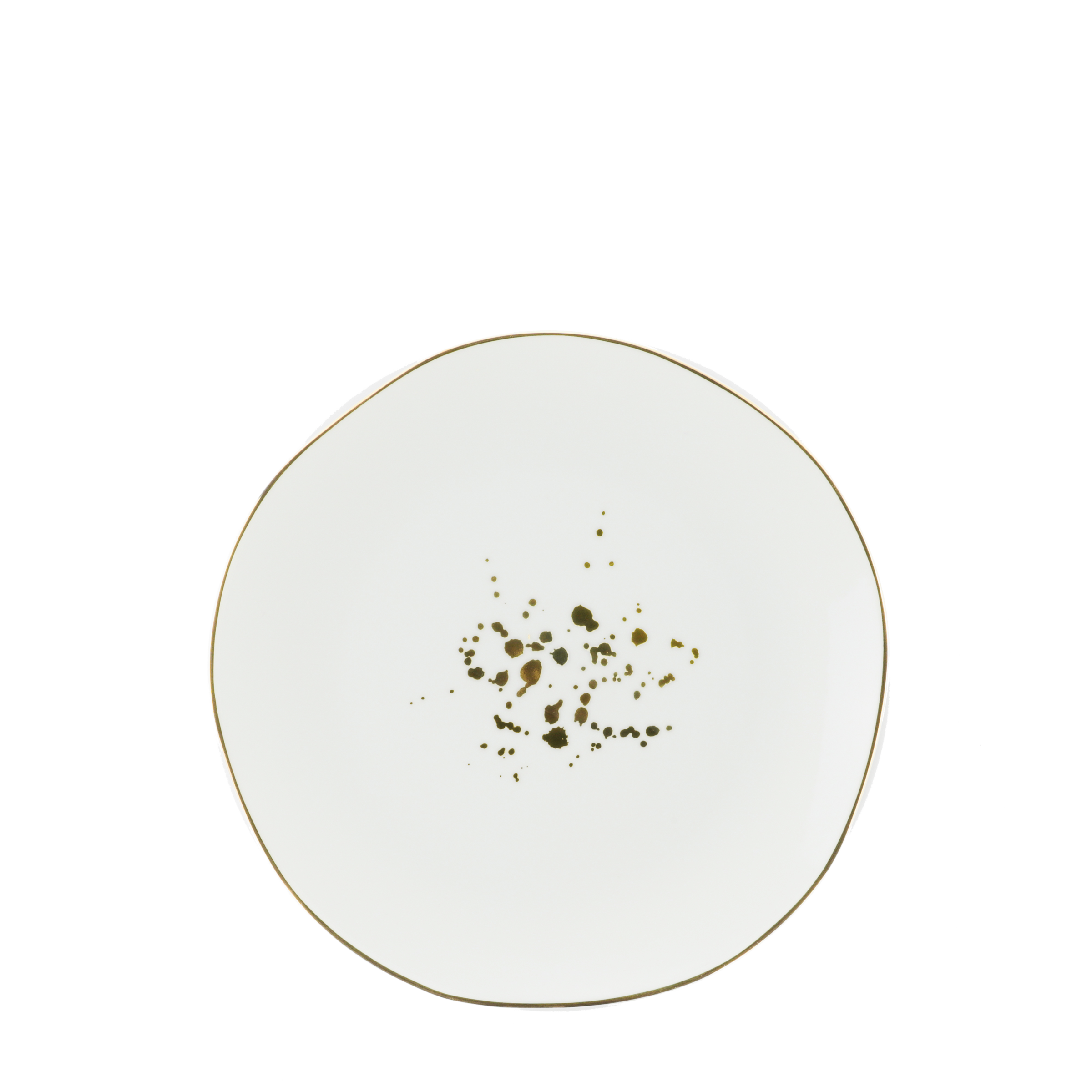 DEZERTNÍ TALÍŘEK ONIX - bílá/barvy zlata, Moderní, keramika (20,5cm) - Mömax