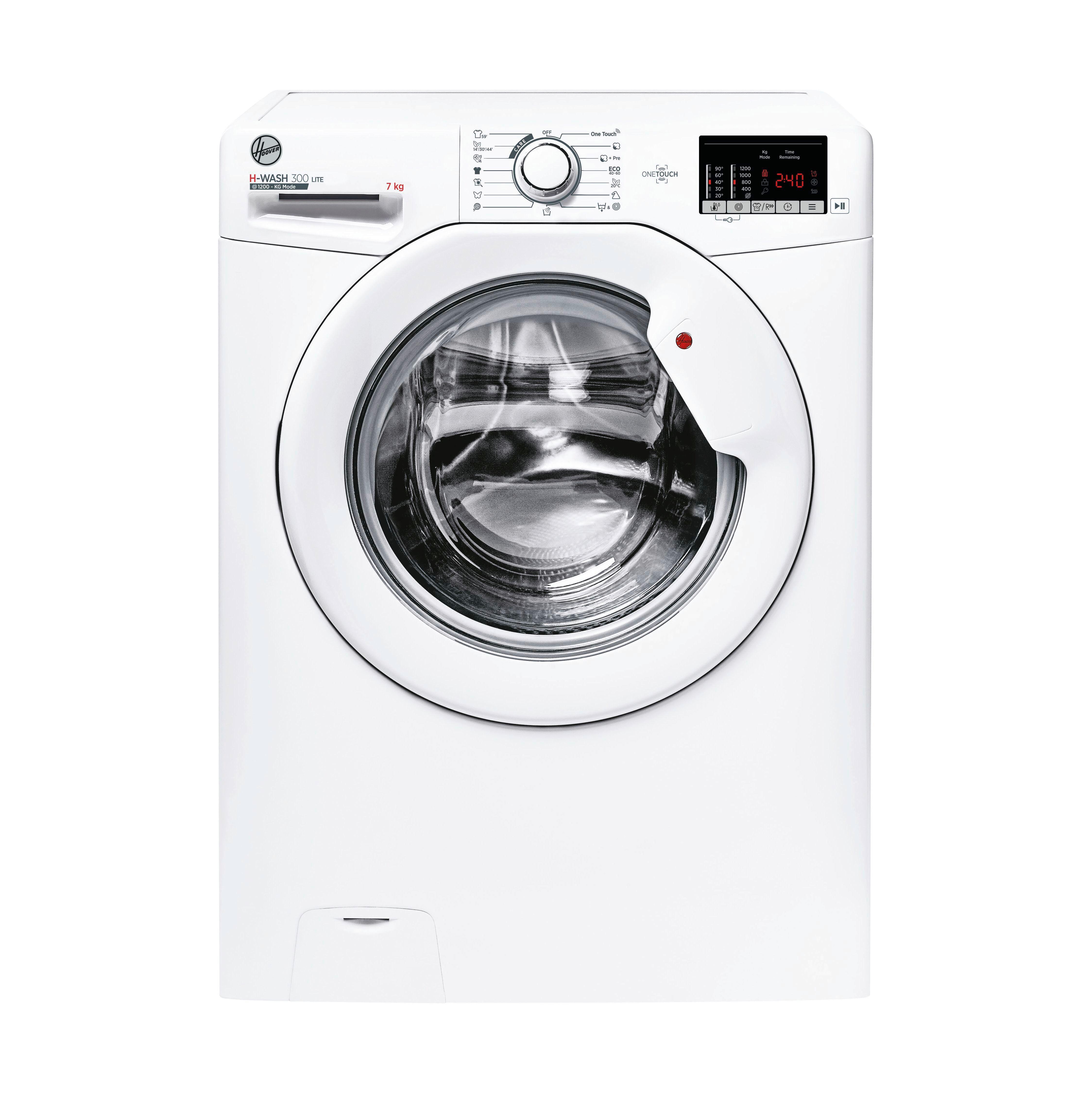 Waschmaschine Hoover H3w4 272da3/1-S 7 Kg - Weiß, Basics, Glas/Kunststoff (60/85/45cm) - Hoover