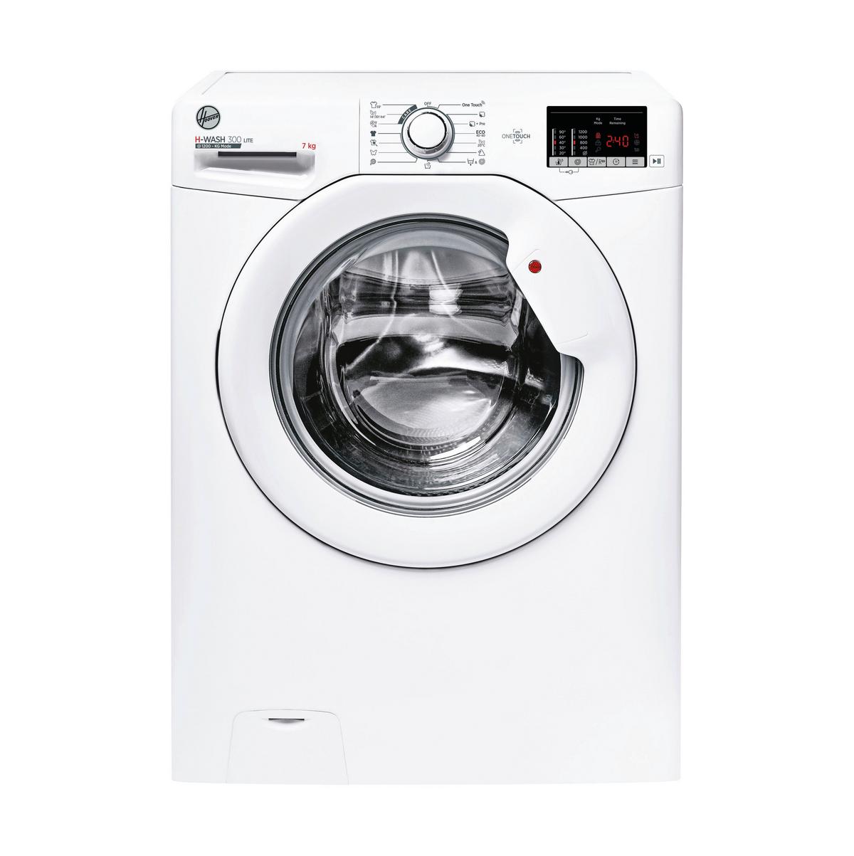 Waschmaschine Hoover H3w4 272da3/1-S 7 Kg - Weiß, Basics, Glas/Kunststoff (60/85/45cm) - Hoover