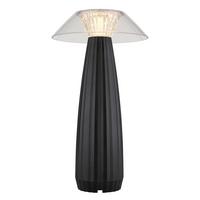 Led-tischleuchte 21021b - Transparent/Schwarz, Design, Kunststoff (15,4/28cm) - Globo