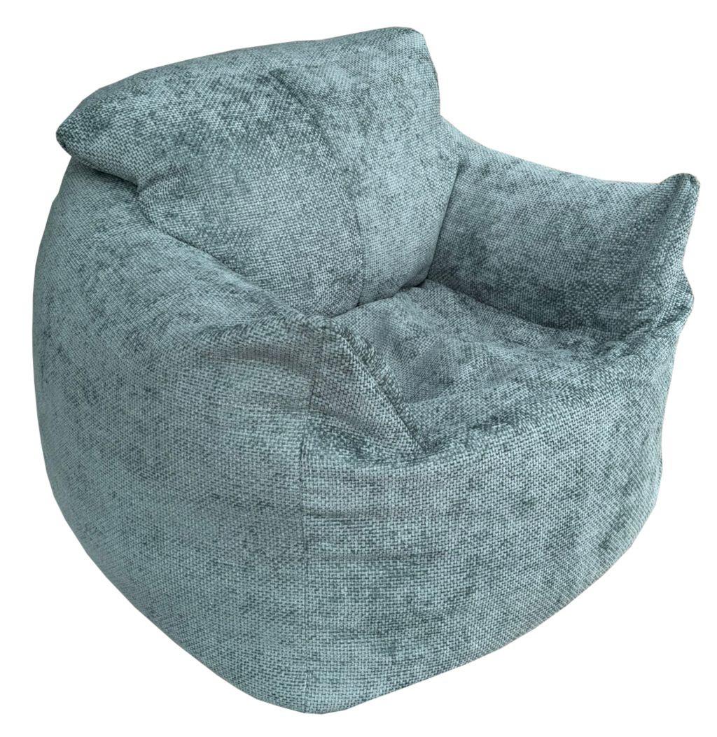 Sedací pytel VALLVIK, tyrkysový velur EDEN - tyrkysová, Design, textil (90/85/100cm)