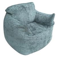 Sedací pytel VALLVIK, tyrkysový velur EDEN - tyrkysová, Design, textil (90/85/100cm)