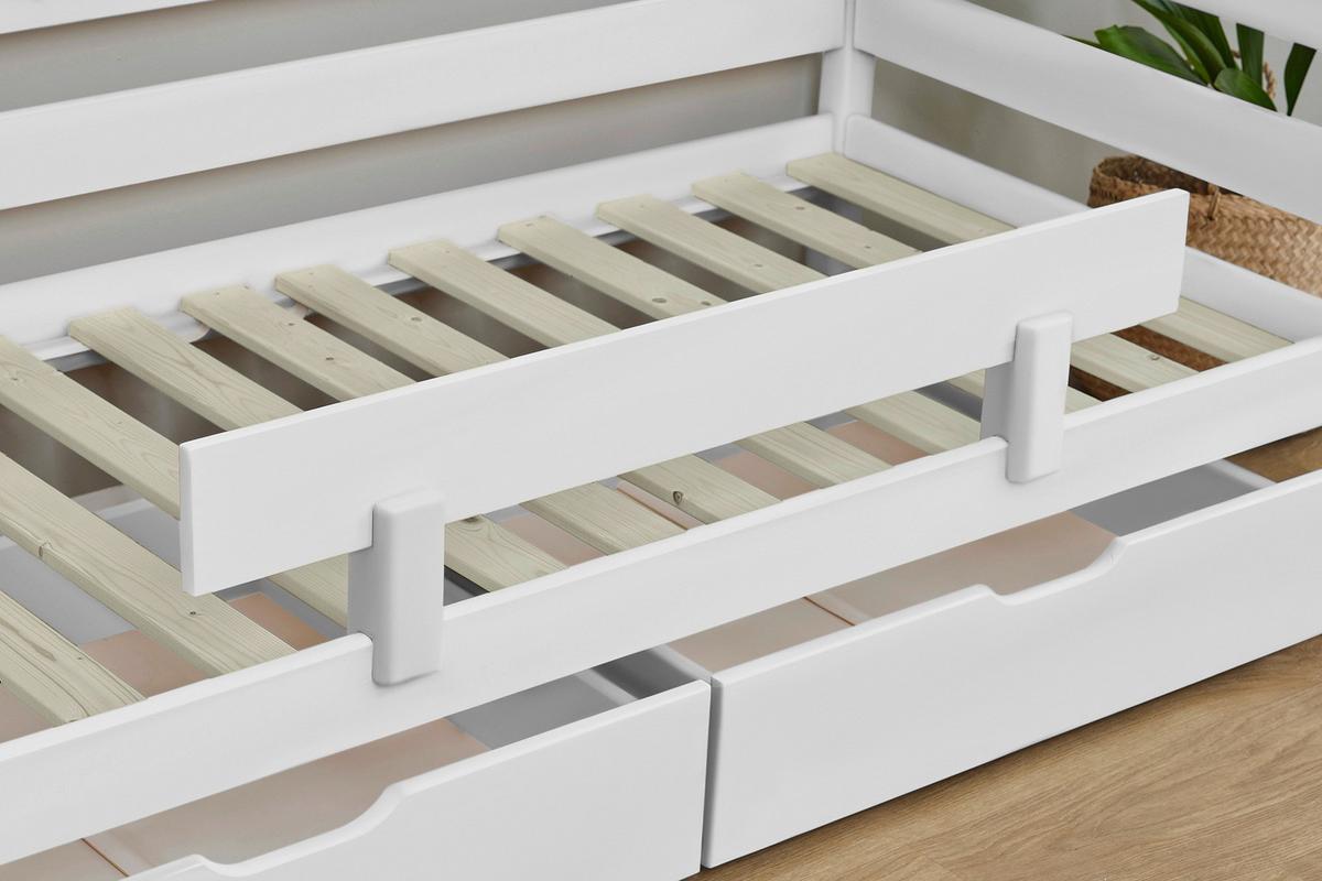Bettschutzgitter Eco Comfort Weiß, B: 100 Cm - Weiß, MODERN, Holz (100/22,5/4cm) - MID.YOU