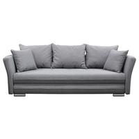 2-sitzer-sofa Mit Schlaffunkt. Modiund Bettkasten Grau - Silberfarben/Grau, Design, Textil (235/83/106cm) - MID.YOU