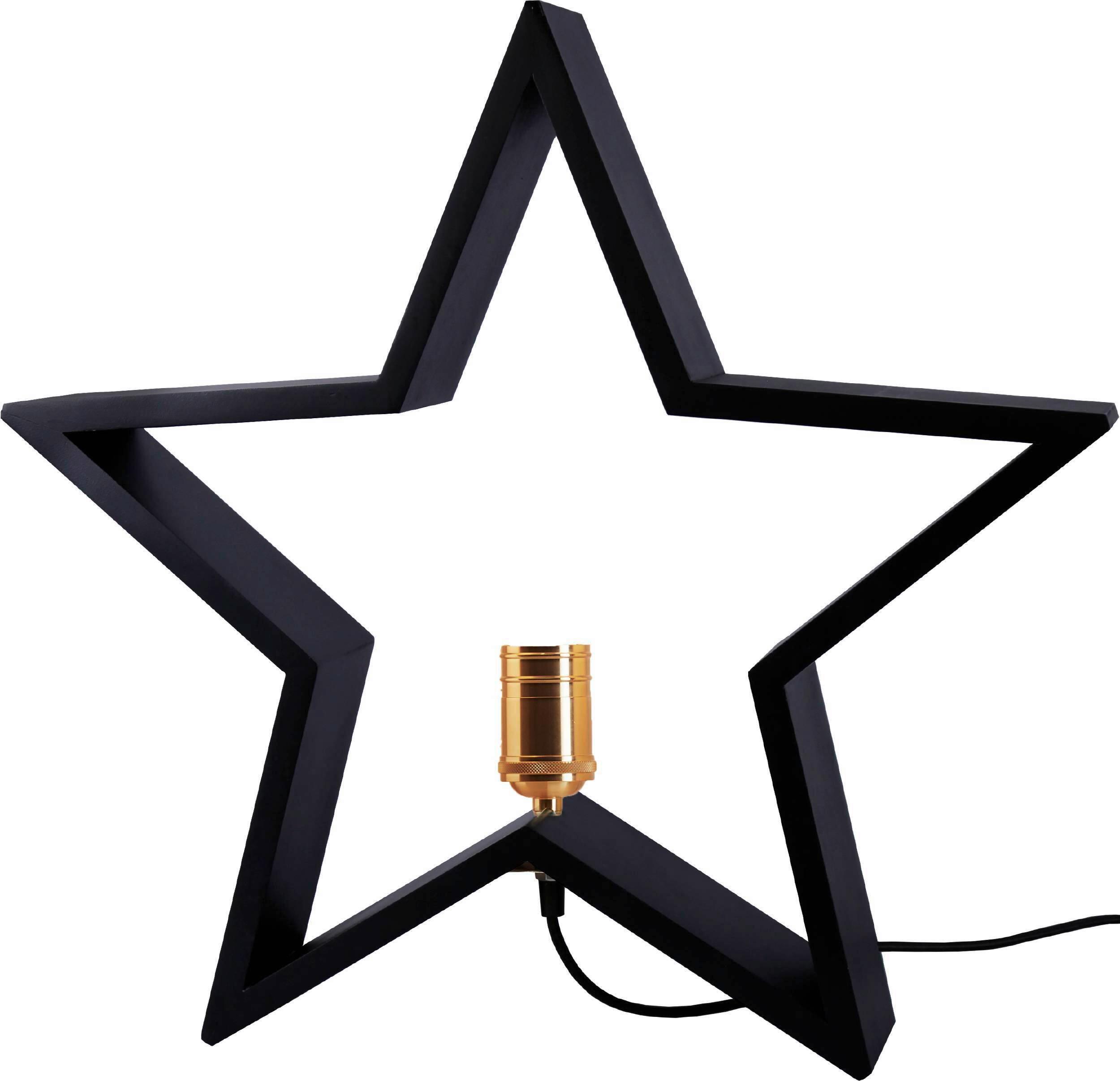 Tischleuchte 257-02 Lyse - Messingfarben/Schwarz, Basics, Holz/Metall (50/10/48cm) - Eglo