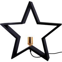 Tischleuchte 257-02 Lyse - Messingfarben/Schwarz, Basics, Holz/Metall (50/10/48cm) - Eglo