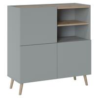VYSOKÁ KOMODA SKANDI - Konventionell, drevo/kompozitné drevo (99,8/105,3/41,7cm)