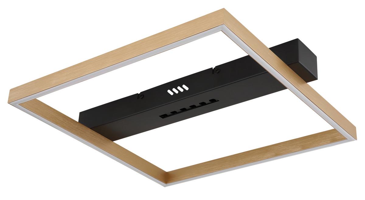 Led-deckenleuchte 48461-21 - Goldfarben/Schwarz, Design, Kunststoff/Metall (43/39,2/6,9cm) - Globo