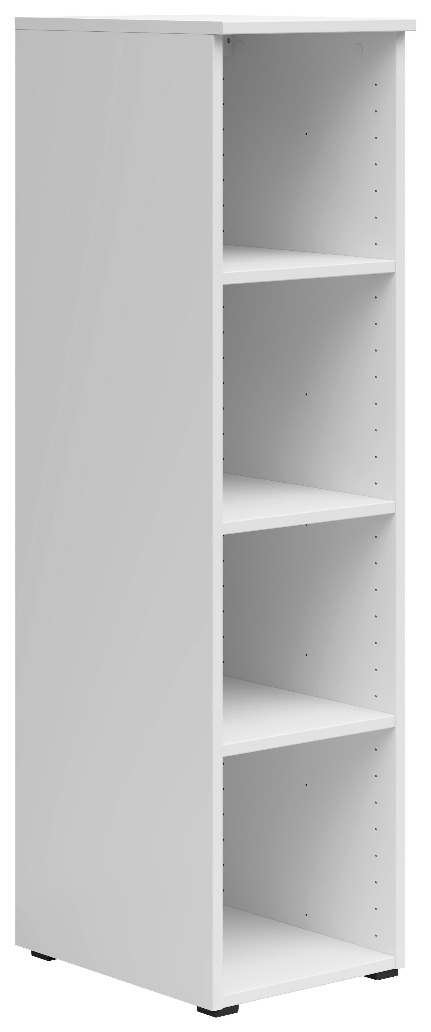 Regál MULTISTAURAUM š: 30 cm - bílá/antracitová, Moderní, kompozitní dřevo/plast (30/115/40cm)