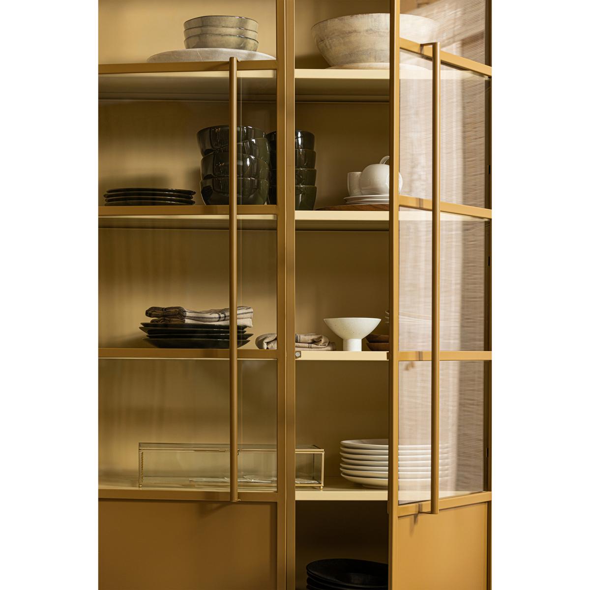 Vitrine Exhibit Honig B: 96 Cm - Honig, Design, Glas/Metall (96/200/40cm) - Livetastic