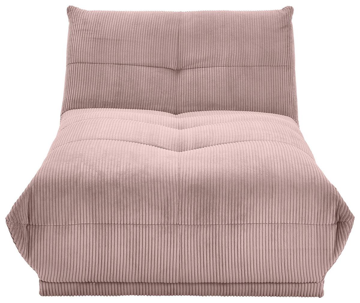 Modul Sofa Giselle Ottomane B: 105 Cm Cord Altrosa - Altrosa, Trend, Textil (105/80/185cm) - Livetastic