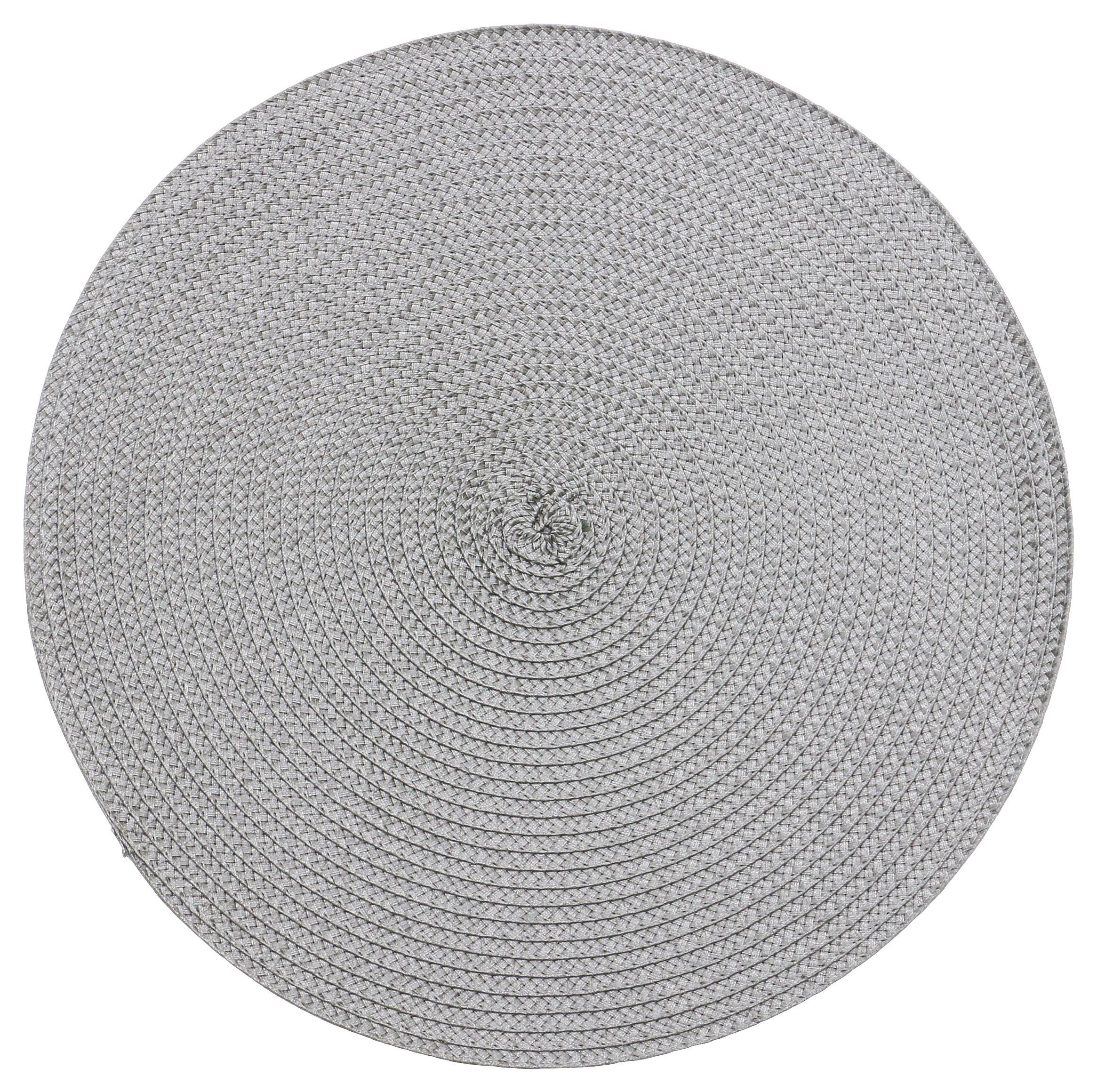 Tischset Martina - Taupe/Silberfarben, KONVENTIONELL, Kunststoff - Ondega