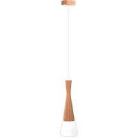 Pendelleuchte 8511145 Vegas2, 1-Fl, Eiche - Eichefarben/Weiß, Natur, Holz/Textil (12/150cm)