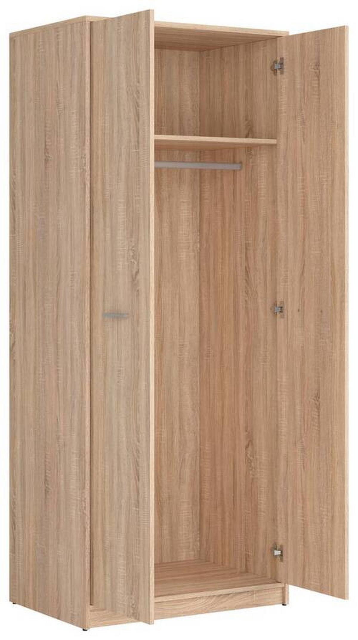 Drehtürenschrank Nepo Plus - Sonoma Eiche, MODERN, Holzwerkstoff (80/197/54,5cm) - MID.YOU