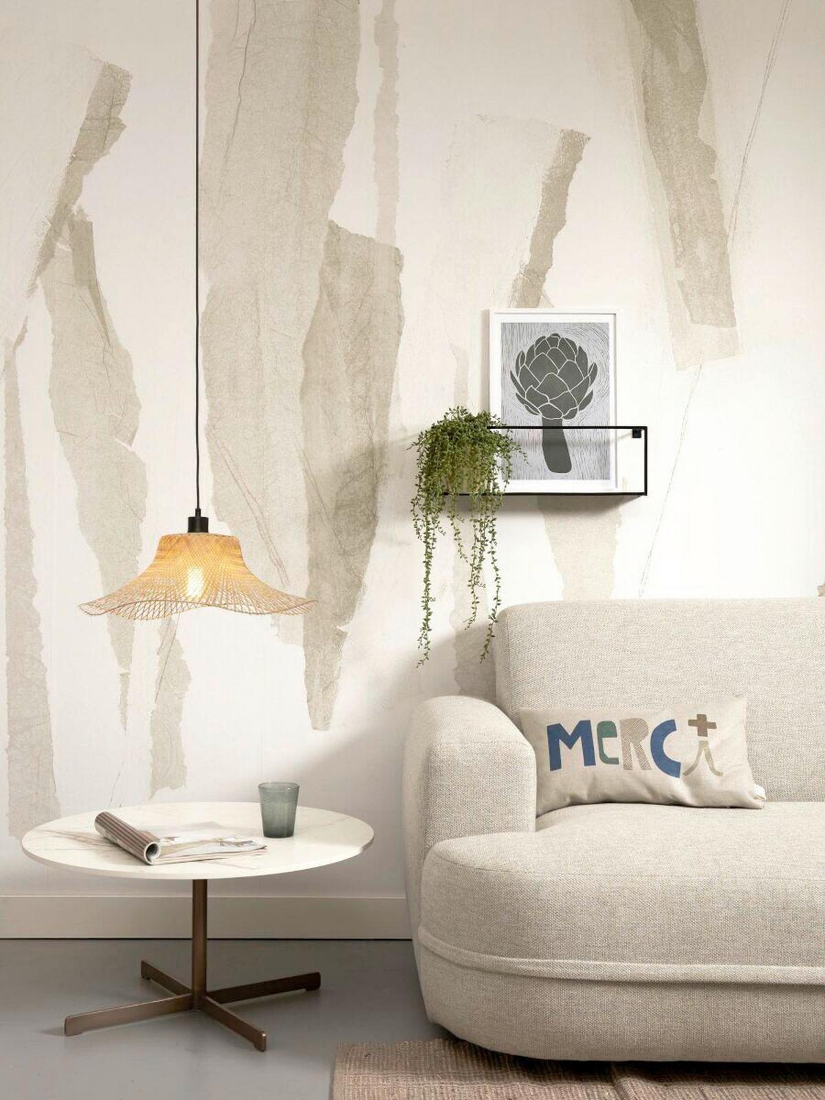 Hängeleuchte Ibiza/h50/n - Naturfarben, Trend (50/50/15cm) - Good & Mojo