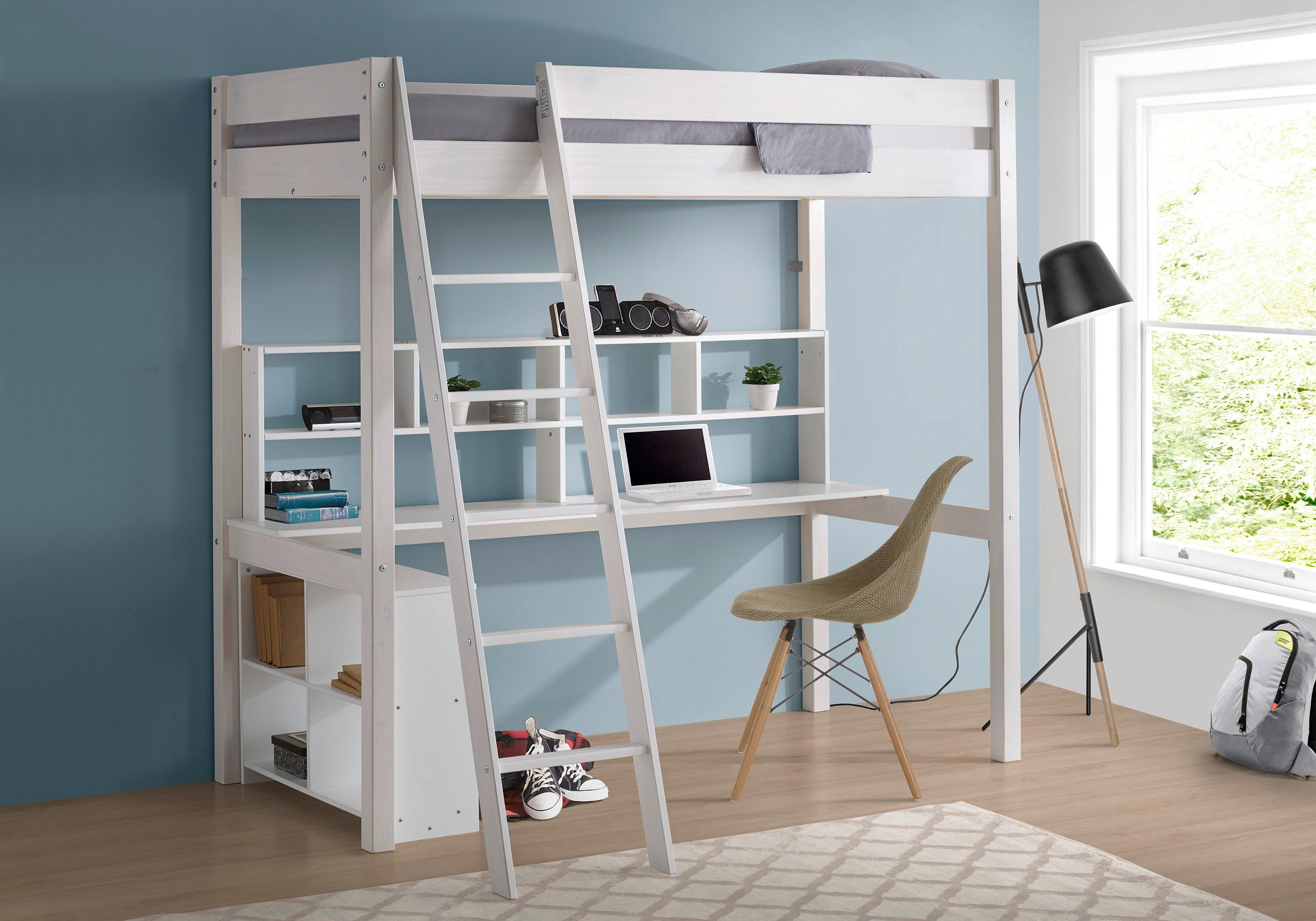 Emeletes Ágy Kim - natúr/fehér, Lifestyle, fa (212,5/201/154cm) - MID.YOU