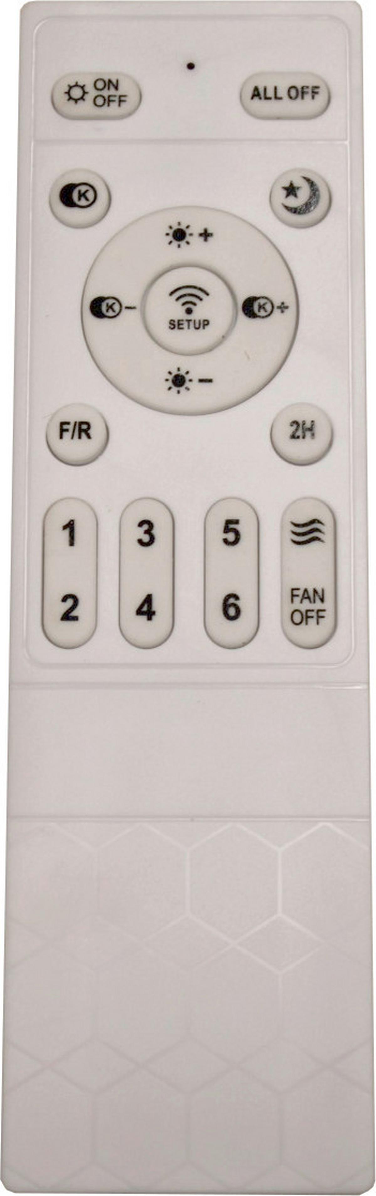 Deckenventilator 03656 - Klar/Weiß, KONVENTIONELL, Kunststoff/Metall (106,6/27,5cm) - Globo