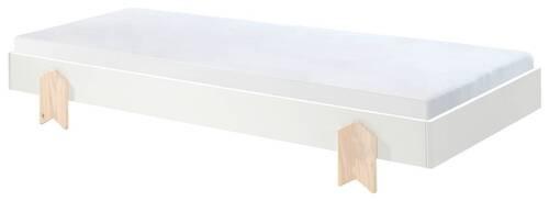 Posteľ pre deti a mládež MODULO biela - biela, Modern, drevo/kompozitné drevo (90/200cm) - MID.YOU