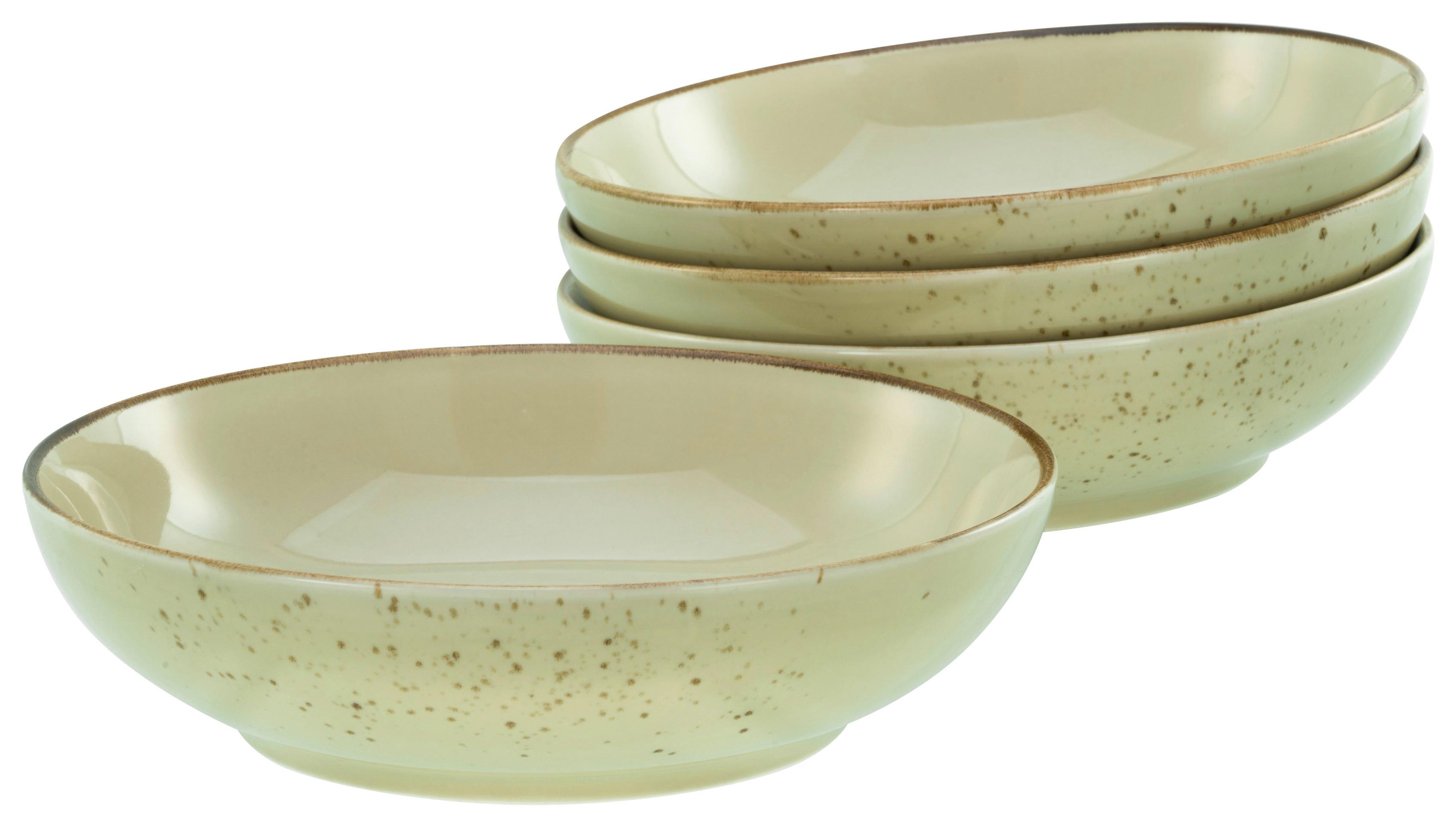 Schüsselset Nature Collection Earth, 4--Teilig., Salbeigrün - Salbeigrün, Design, Keramik - Creatable
