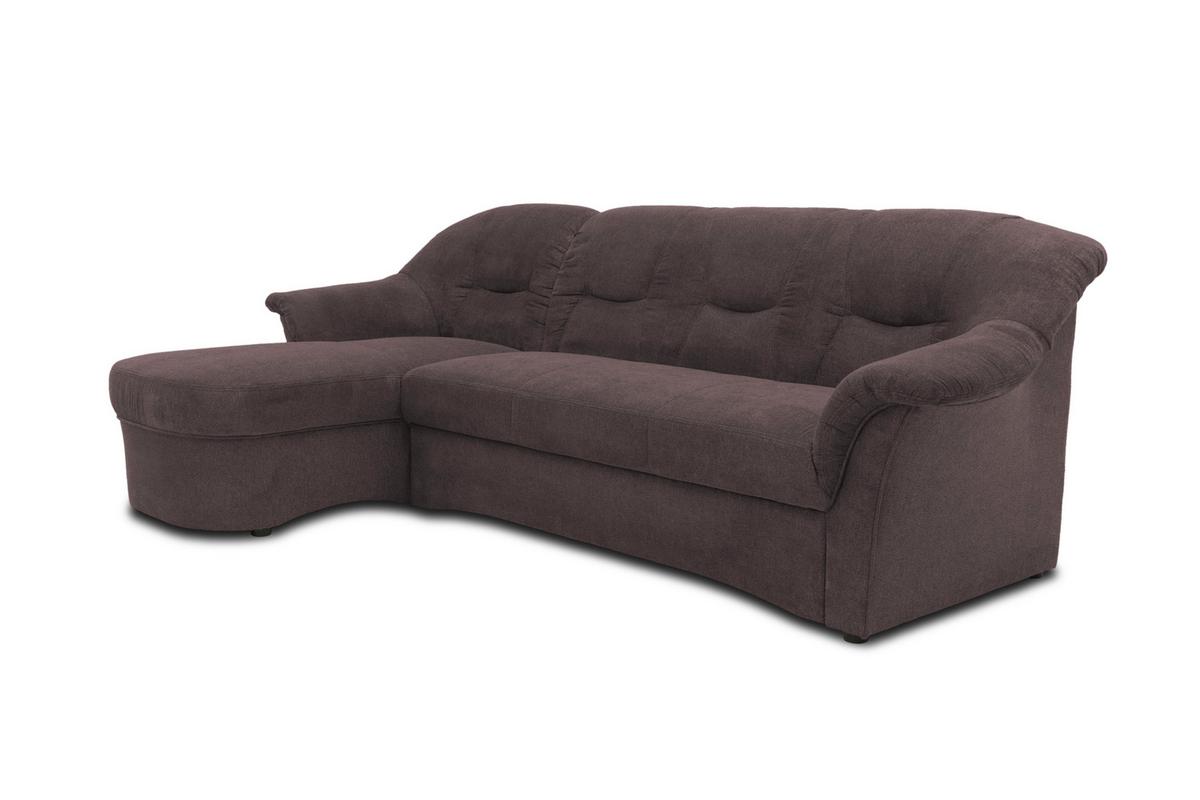 Ecksofa Sarafina Greige Mikrofaser - Greige/Schwarz, KONVENTIONELL, Textil (146/232cm) - MID.YOU