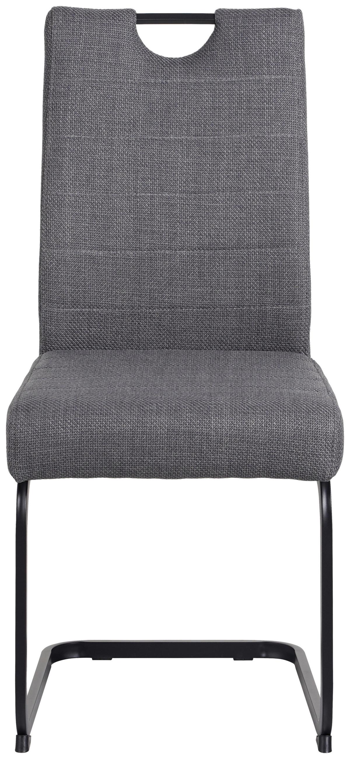 Szánkótalpas Szék Finni Giga-S - fekete/szürke, Konventionell, textil/fém (44/98/60cm)