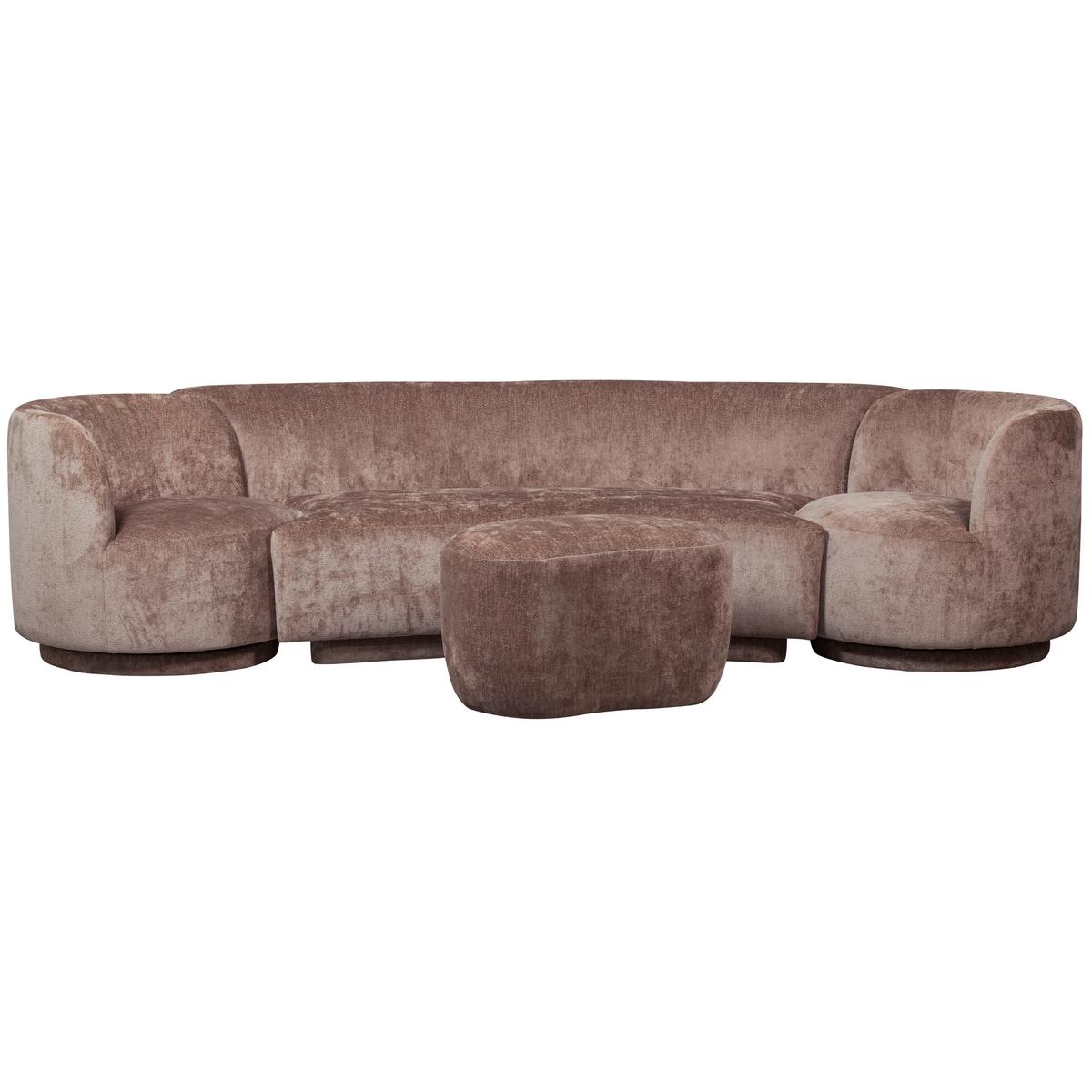 Hocker Popular Taupe B: 73cm - Taupe, Design, Textil (73/43/51cm) - Livetastic