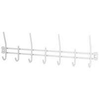 Hakenleiste Carlos B : 54 cm Weiß 7 Haken - Weiß, MODERN, Metall (54/16/5cm)