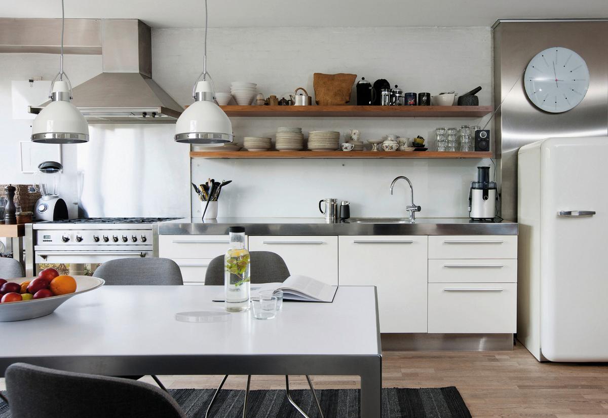 Hängeleuchte H: 135 cm 1-Flammig, Kippbar - Weiß, Design, Metall (22,8/135cm) - Näve