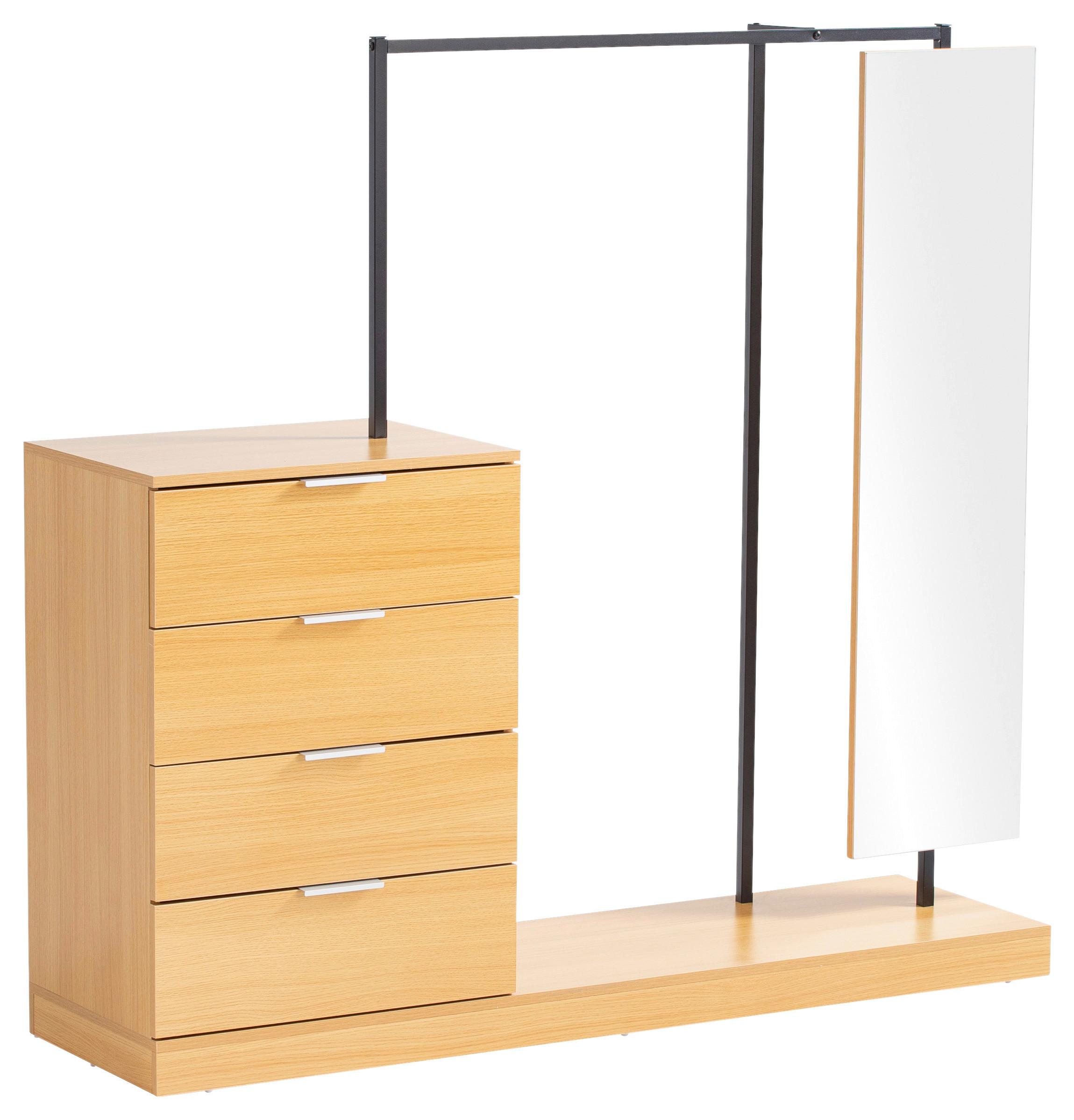 Šatna WL6.902 - barvy dubu, Design, kompozitní dřevo (145/138/40,5cm) - Livetastic