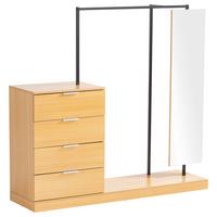 Šatna WL6.902 - barvy dubu, Design, kompozitní dřevo (145/138/40,5cm) - Livetastic