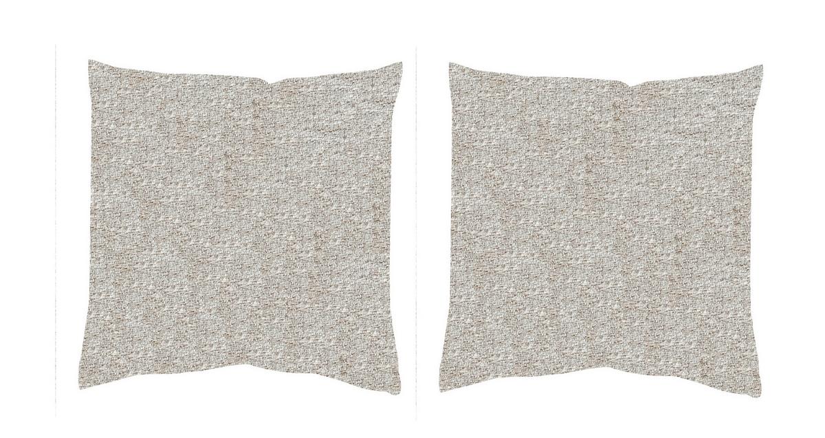 Kissenhüllen-Set Fjella - Creme, Basics, Textil (50/50cm)