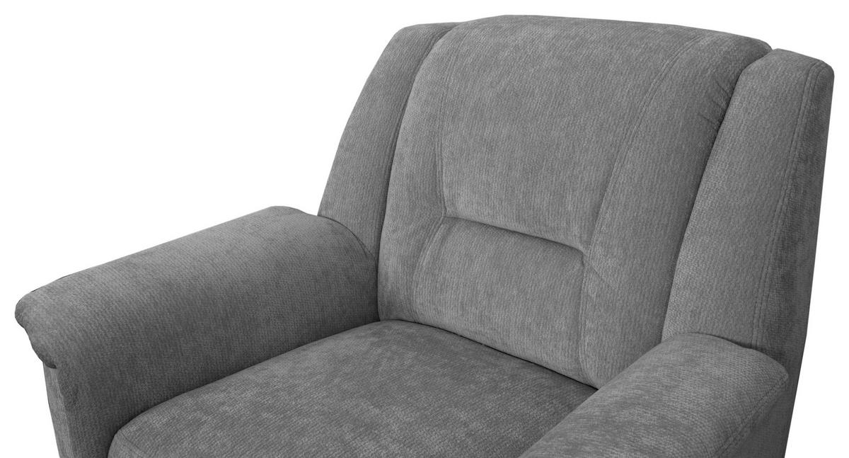 FERNSEHSESSEL Rafael, Grau B: 94 cm - Schwarz/Grau, Trend, Textil (94/95/95cm)