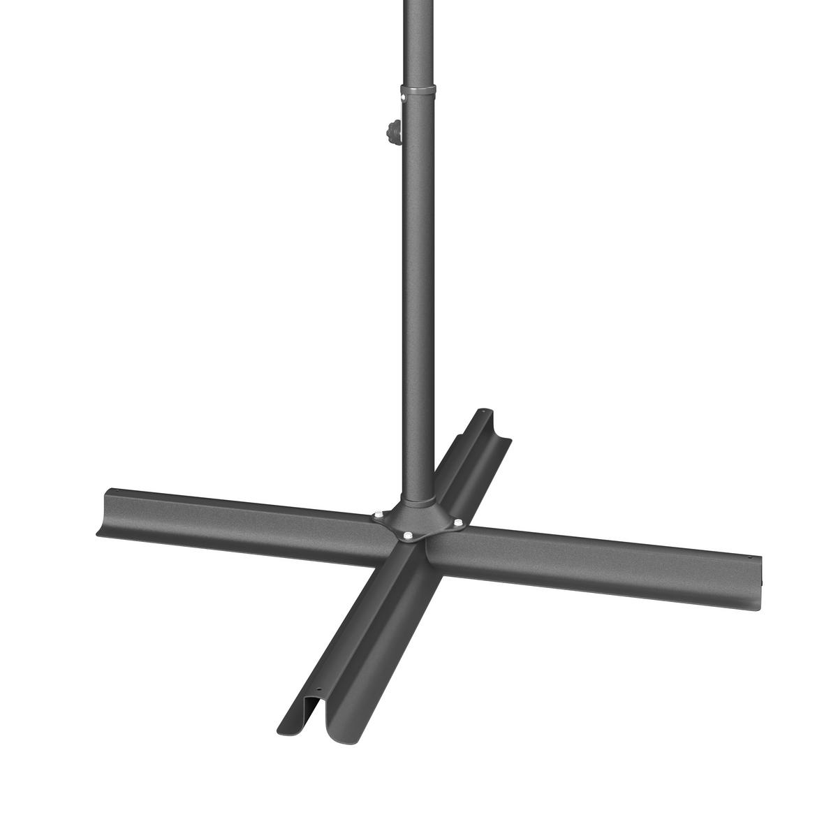 Sonnenschirm Carmen - Dunkelgrau, Trend, Textil/Metall (292cm) - Beldano