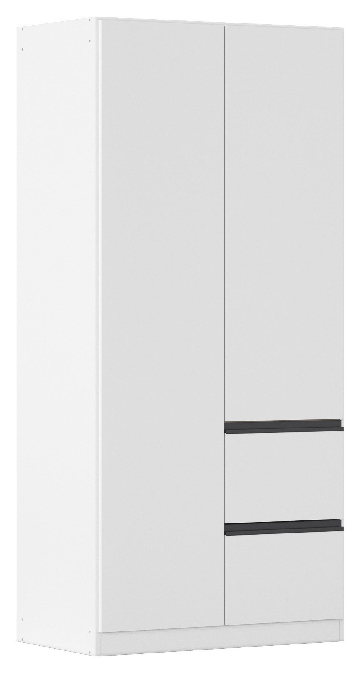 Drehtürenschrank Costa Weiß B: 91 cm - Weiß, MODERN, Holzwerkstoff (91/197/54cm) - Rauch Möbel