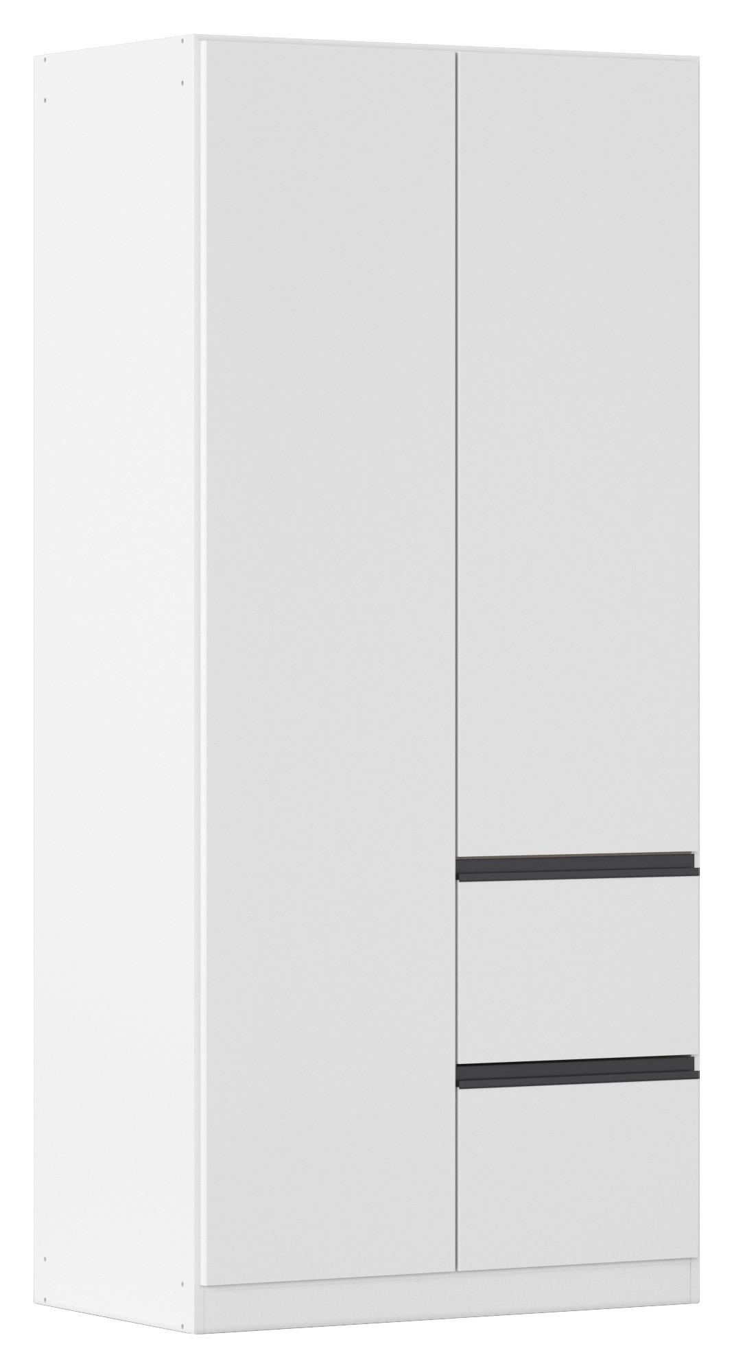 Drehtürenschrank Costa Weiß B: 91 cm