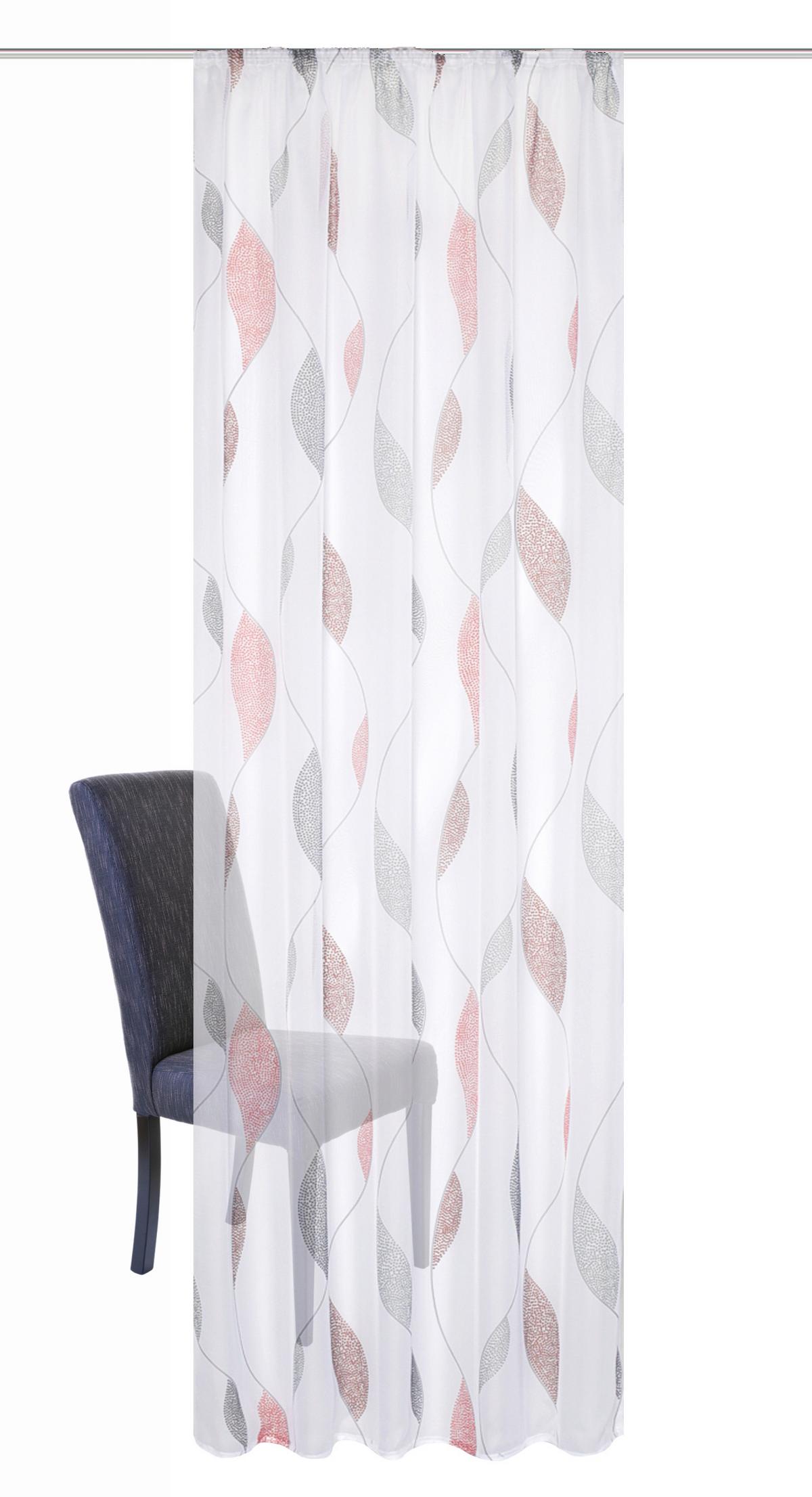 FERTIGVORHANG Paolo Rot B: 140 cm - Rot, KONVENTIONELL, Textil (140/225cm) - Schmidt W. Gmbh
