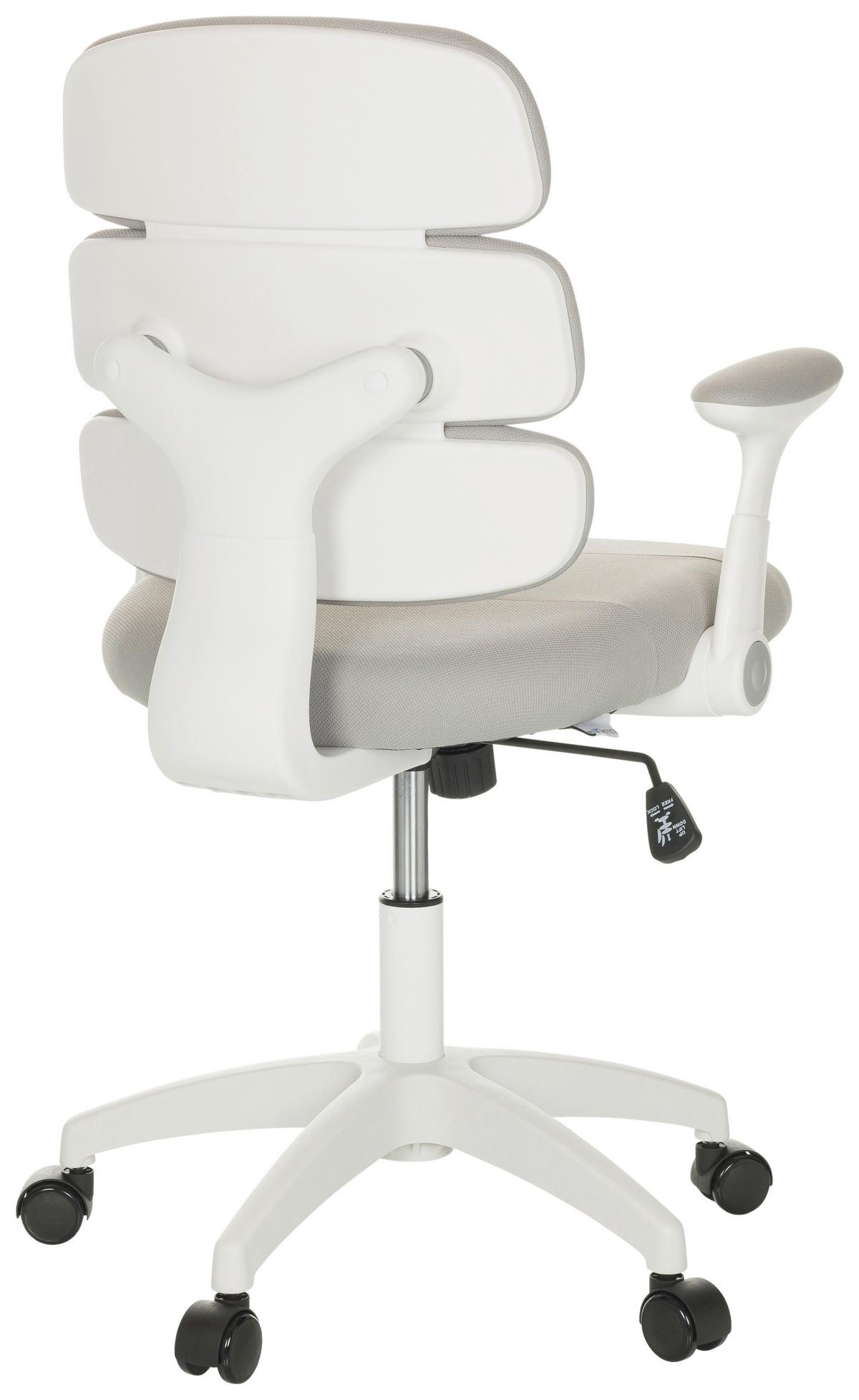 Jugenddrehstuhl Kid Ergolino W - Weiß/Grau, Basics, Kunststoff/Textil (62/86-97/62cm) - MID.YOU