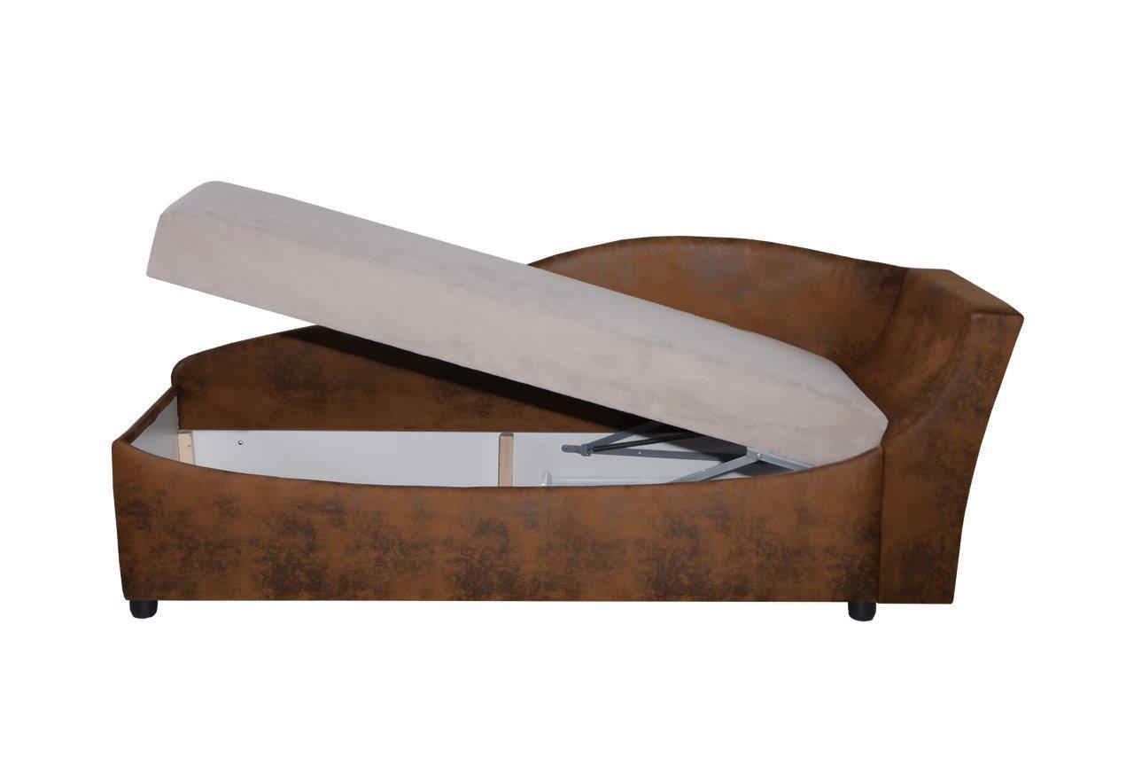 Heverő Mirjam 90/200cm - bézs/barna, Romantik / Landhaus (90/200cm)