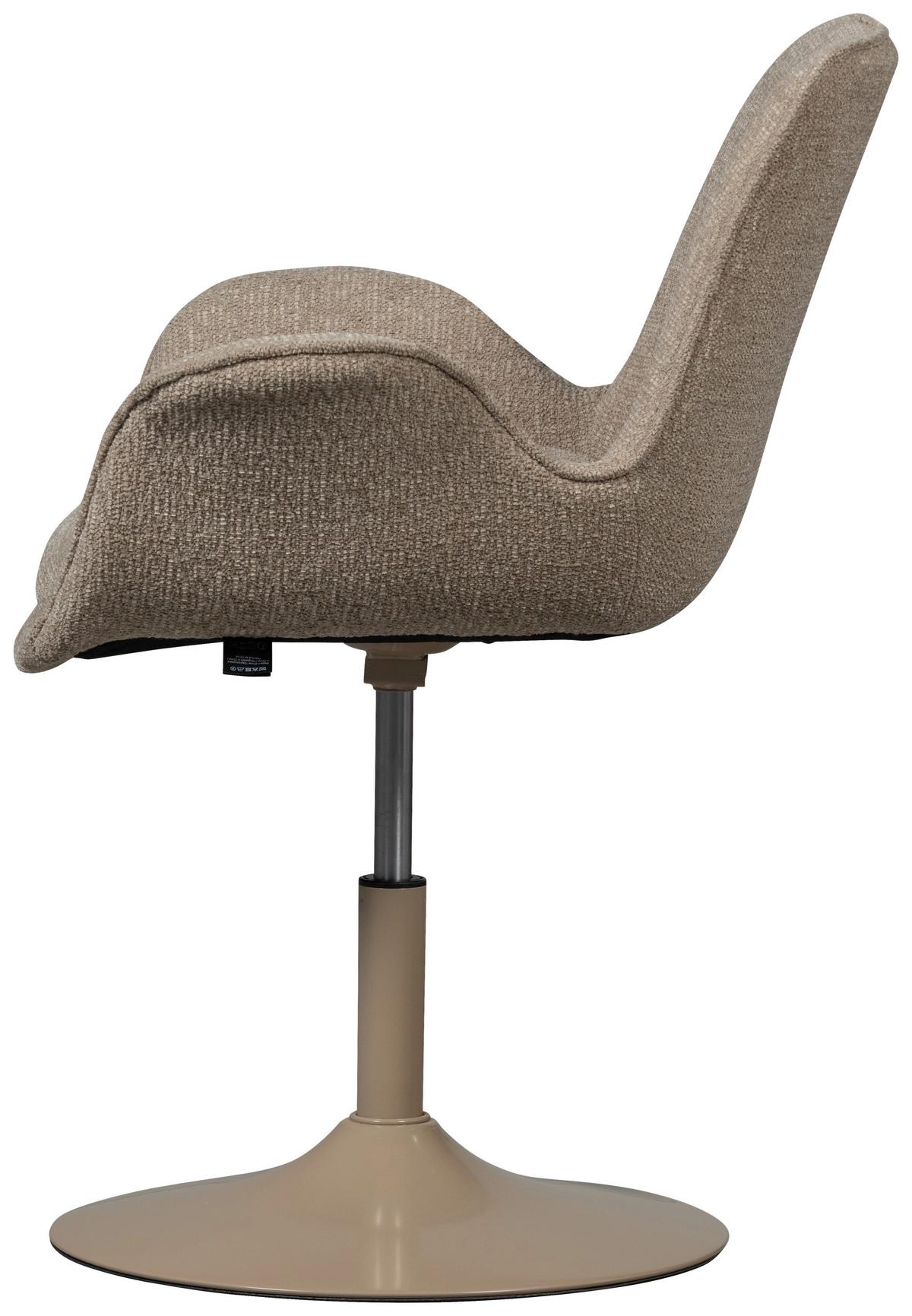 Armlehnstuhl Marten Sandfarben B: 70cm - Sandfarben, MODERN, Textil/Metall (70/90/66cm) - Livetastic