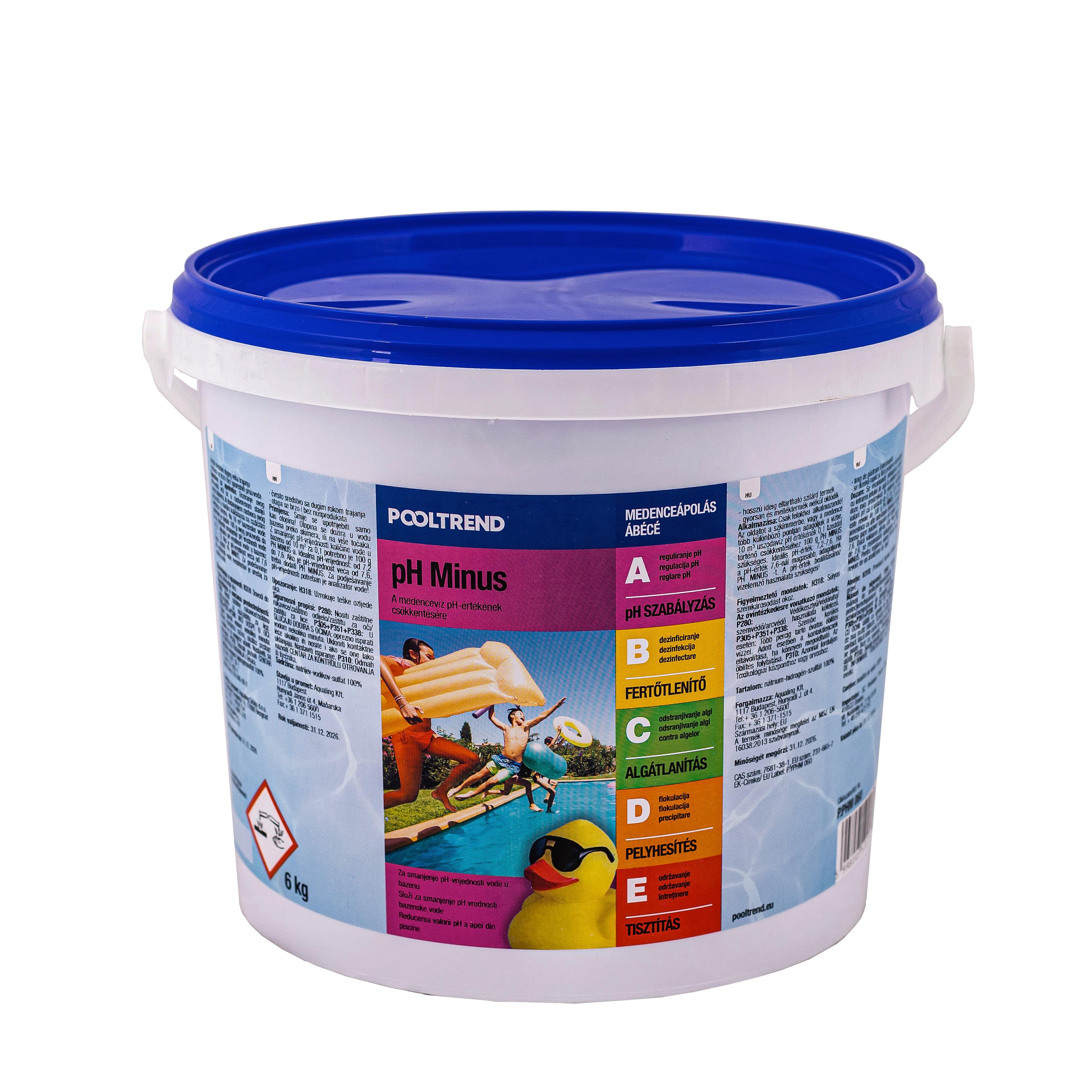 Medence Ph Beállító Szer Ph Minus Kb. 6kg - sárga/piros, Basics, műanyag (6kg)