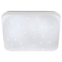 Led-deckenleuchte Frania-s 22x22 Cm Mit Kristalleffekt - Weiß, MODERN, Kunststoff/Metall (22cm)