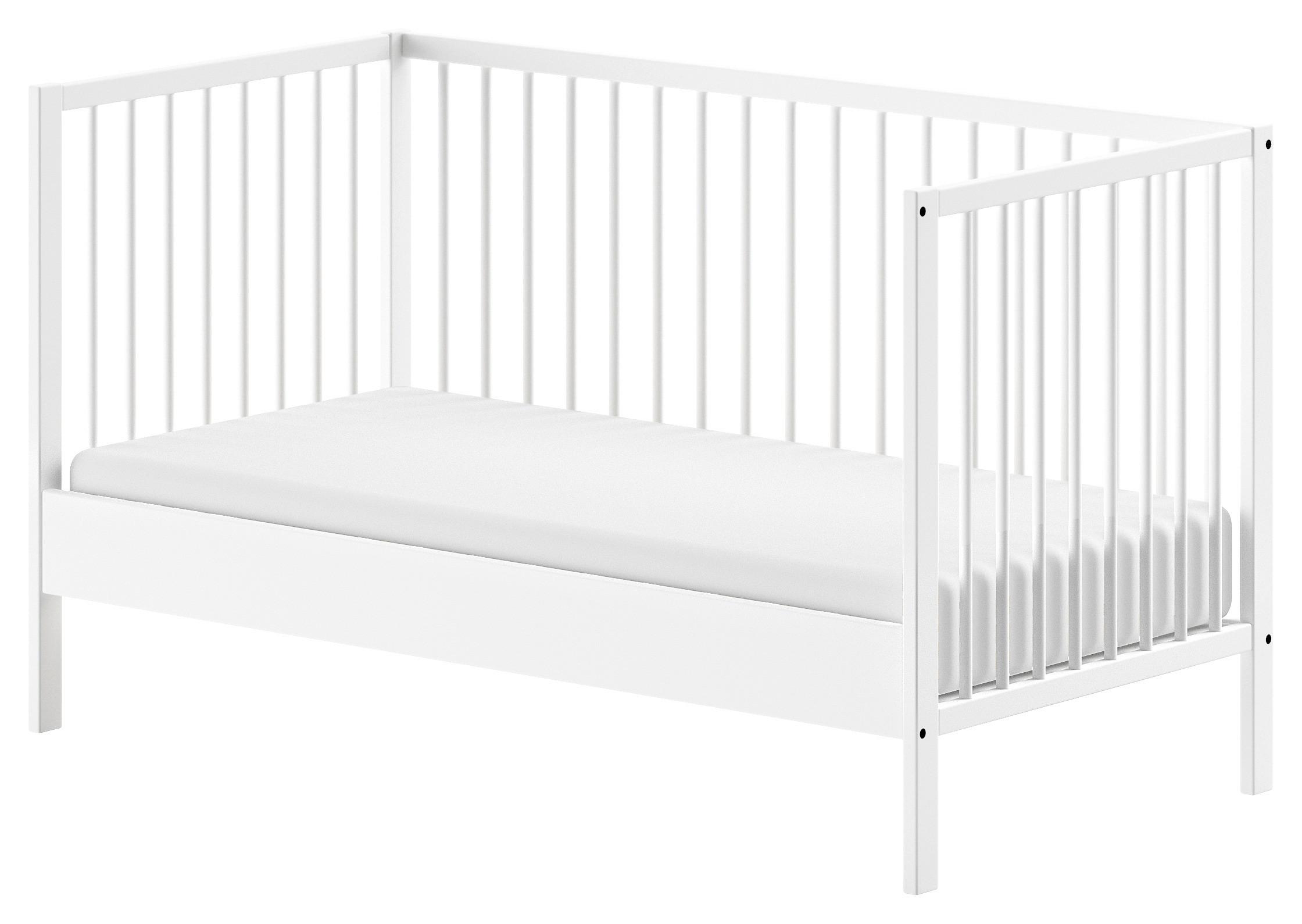 Kinder-/Juniorbett Dino - Weiß, MODERN, Holz (70/140cm) - MID.YOU