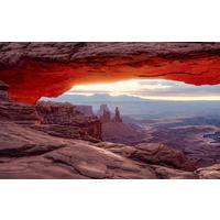 Fototapete Mesa Arch - Rotbraun, Trend, Textil (450/280cm)