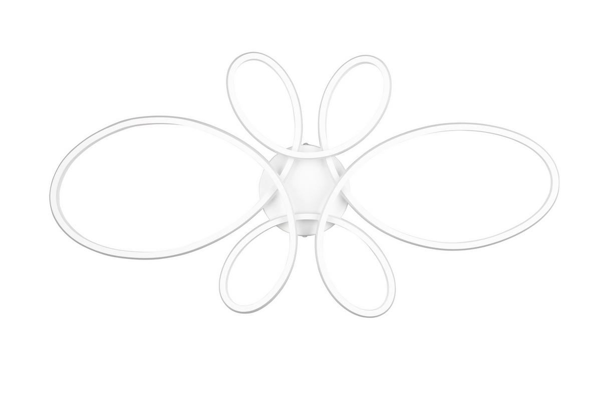 LED-Deckenleuchte 645619131 Fly - Weiß, KONVENTIONELL, Kunststoff/Metall (83/7,5/45,5cm) - Trio Leuchten