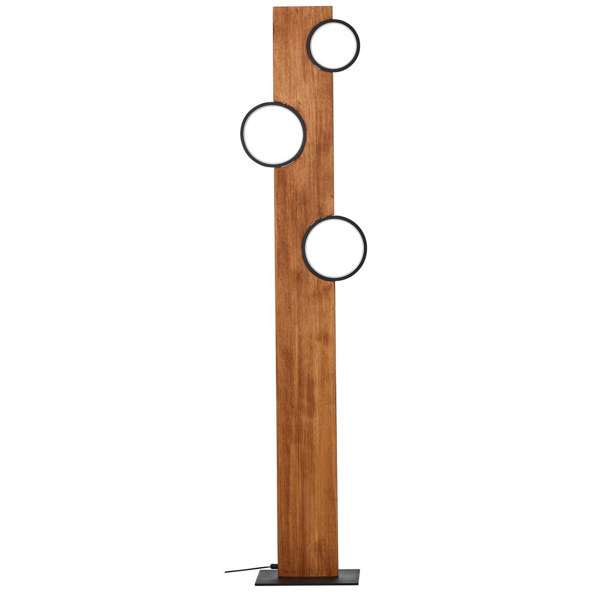 Led-stehleuchte G99935/76 Cheesy - Hellbraun/Schwarz, Natur, Holz/Metall (140,4/31,2/18cm) - Brilliant