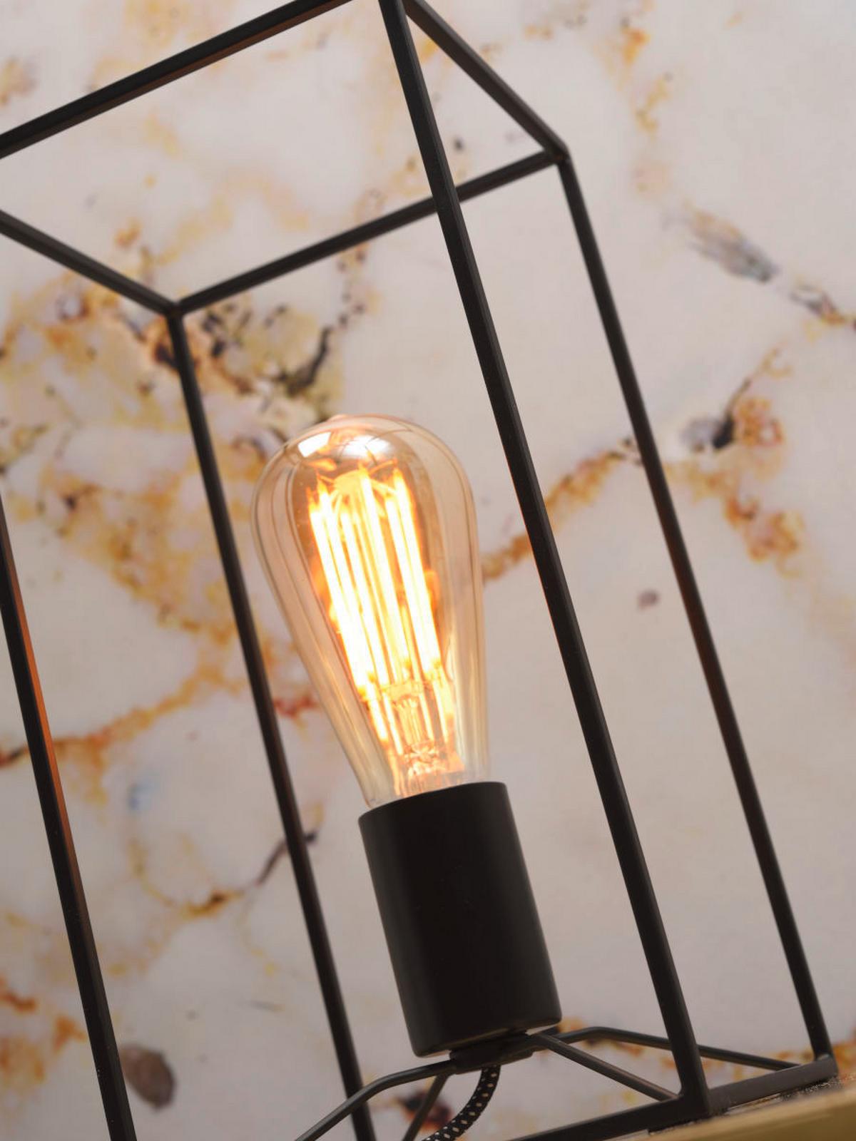 Tischlampe Antwerp Schwarz Mit Schalter - Schwarz, Basics, Metall (15/30/15cm) - It's about Romi