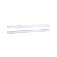 Lowboard TV Stand Fly Double Led Weiß B: 280 cm - Weiß Hochglanz/Weiß, Design, Holzwerkstoff (280/25/34cm) - MID.YOU