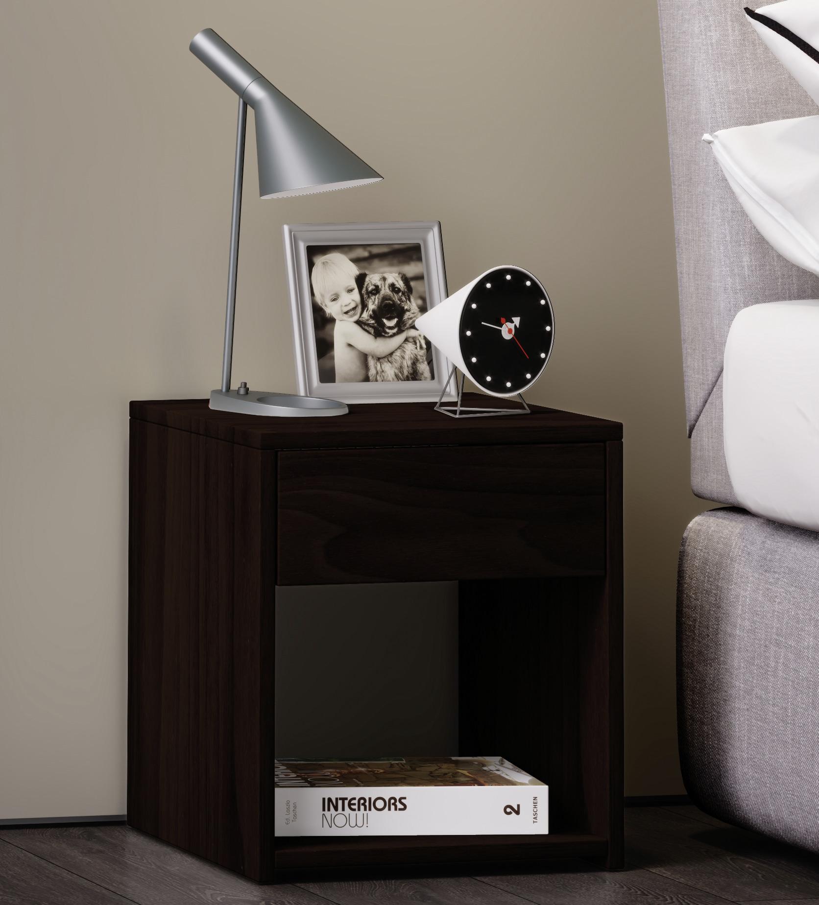 MID.YOU Nachtkästchen Wallnussfarben